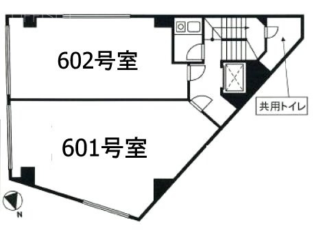 第一守徳ビル602 間取り図