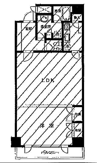 THE PORTAL 新宿御苑903 間取り図