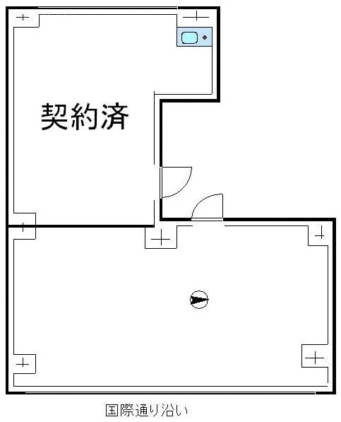 葉梨ビル4F 間取り図