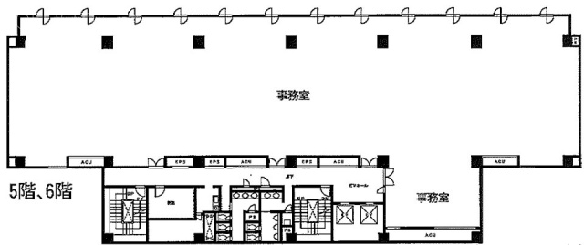 ハーバーワンビル5F 間取り図