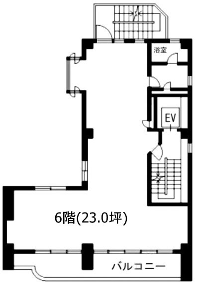 相模屋第2ビル6F 間取り図