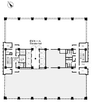 渋谷クロスタワー23F 間取り図