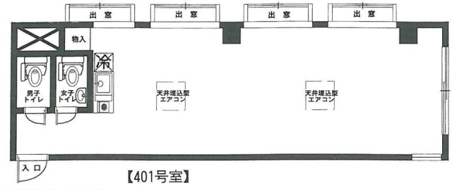 プラザ芝ビル401 間取り図