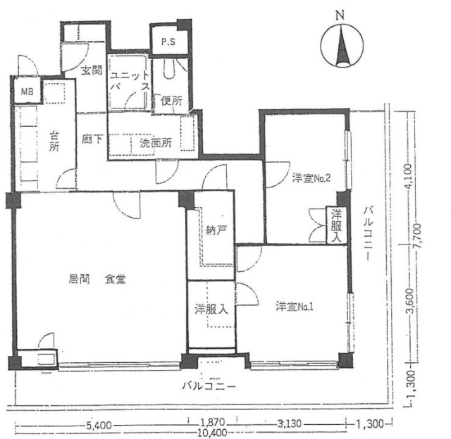 フラット青山101 間取り図