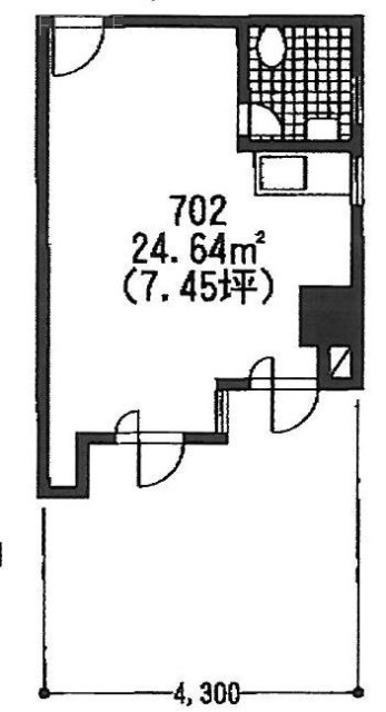 香商ビル702 間取り図