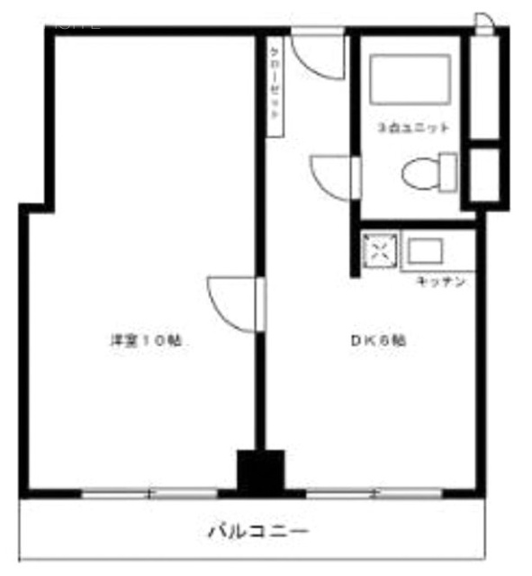 アルベルゴ御茶の水2F 間取り図