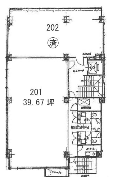 百楽ビル7F 間取り図