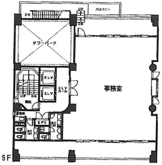 赤羽南ビル9F 間取り図