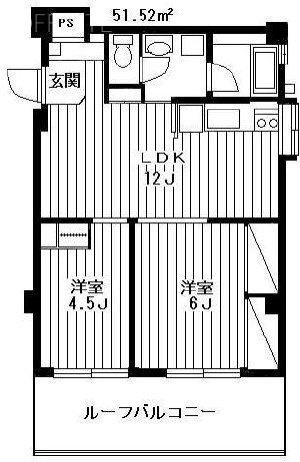 五反田山崎(GY)ビル501 間取り図