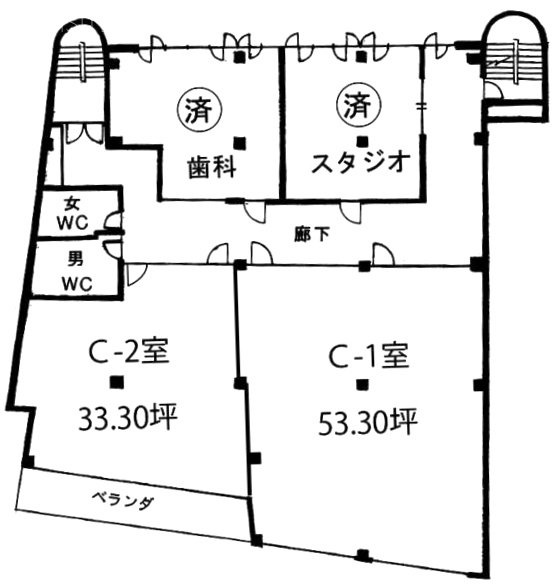 スクエア初台C2 間取り図