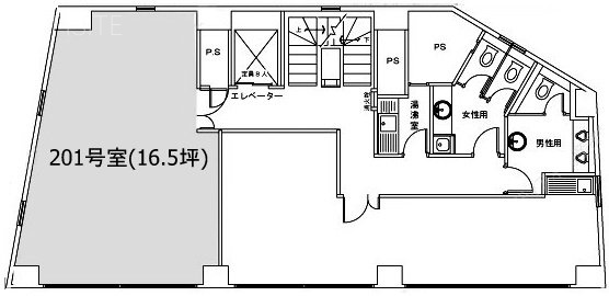 光丘四谷ビル201 間取り図