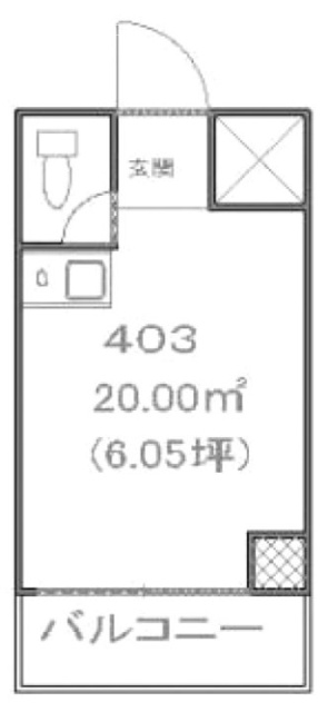 佐々木ビル403 間取り図