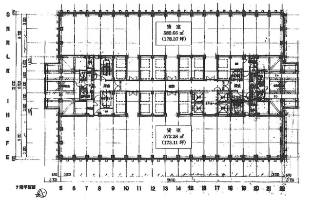 新宿野村ビル7F 間取り図