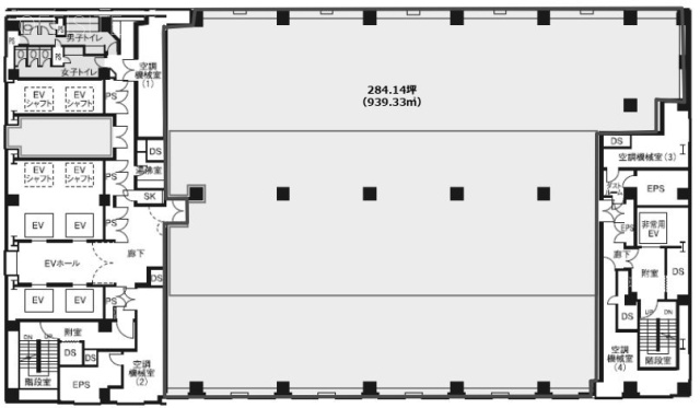 シーフォートスクエアセンタービル15F 間取り図