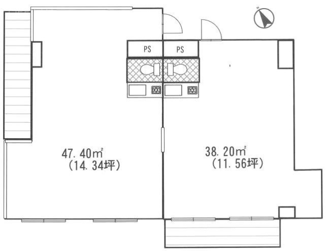 タケマエビル207・208 間取り図