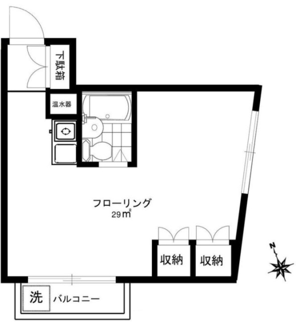 ハイツササキ202 間取り図