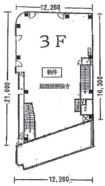 第90東京ビル3F 間取り図