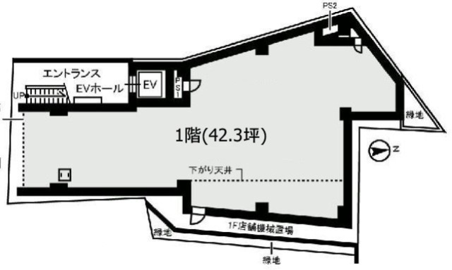 TKビル1F 間取り図