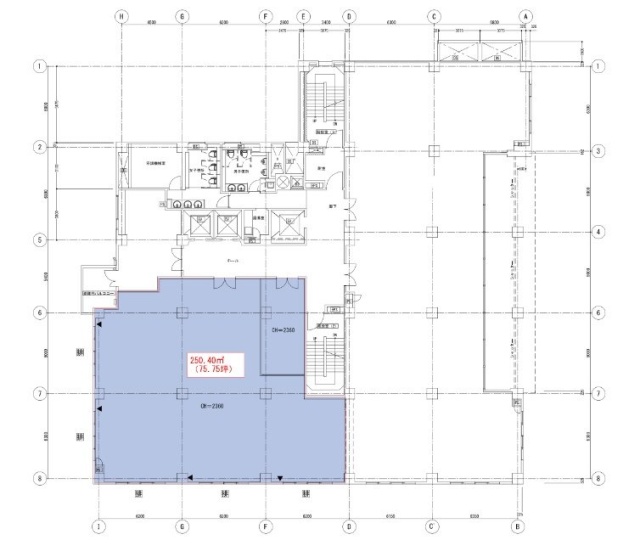 銀座2丁目松竹ビル2F 間取り図