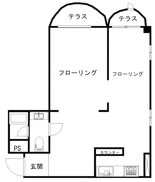 氷川アネックス2号館101 間取り図
