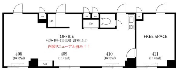 両国ダイカンプラザ4F 間取り図