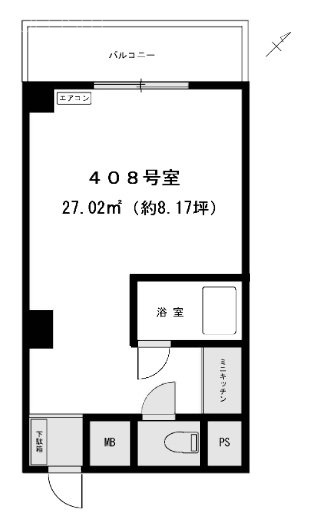 秀和北青山レジデンス408 間取り図