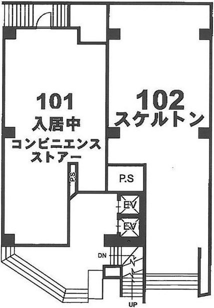 三経59ビル102 間取り図