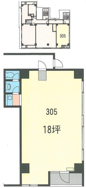 朝日飯田橋マンション305 間取り図
