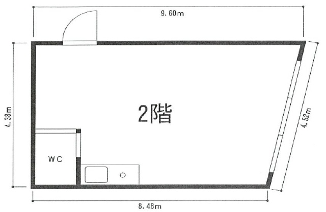 仲ノ橋ビル2F 間取り図