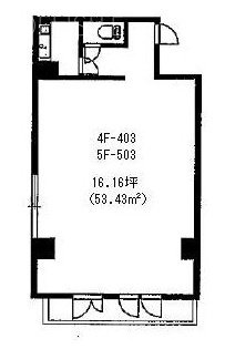 さいかち坂ビル503 間取り図