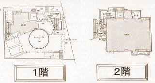 富ヶ谷オフィスビル1F～2F 間取り図