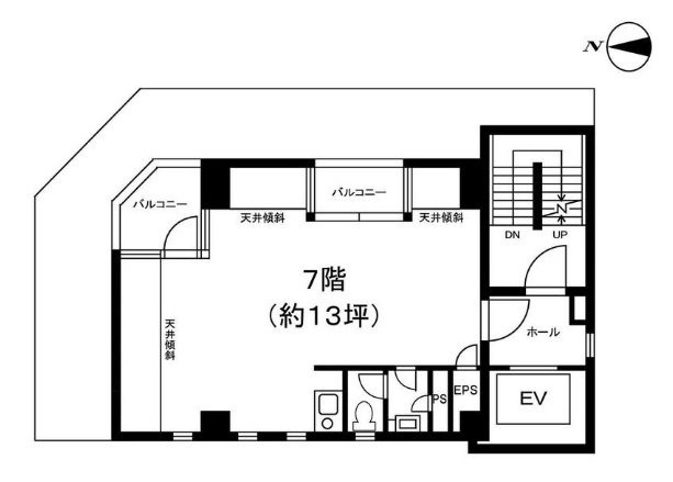 金子ビル7F 間取り図