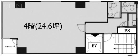 ヒキタカ芝公園ビル4F 間取り図