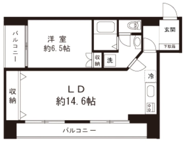 麻布ハイプラザ405 間取り図