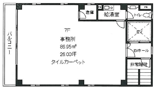 アールエムビル7F 間取り図