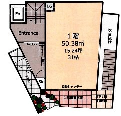 Vert白金台1F 間取り図