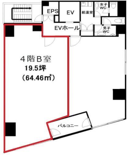 シティープライム日本橋B 間取り図