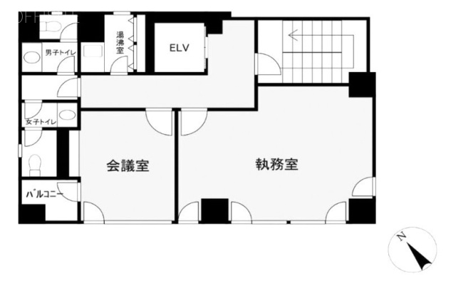 日本橋兜町ファースト5F 間取り図