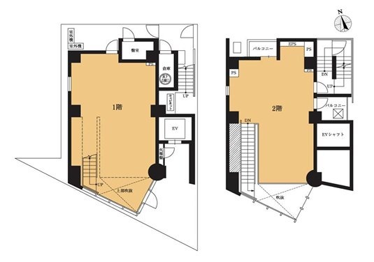 VORT六本木1F～2F 間取り図