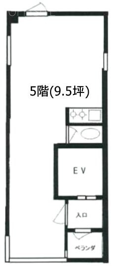 新橋小川ビル5F 間取り図