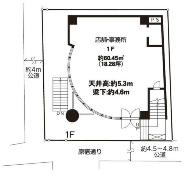 ギャラリードジム1F 間取り図