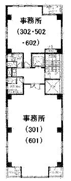 USビル601 間取り図