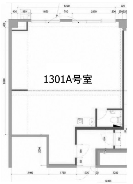 ノア渋谷1301A 間取り図