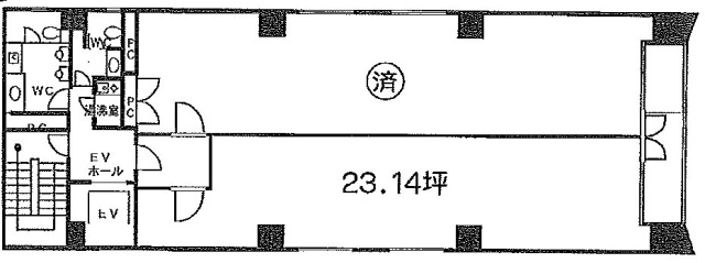 JBビル8F 間取り図