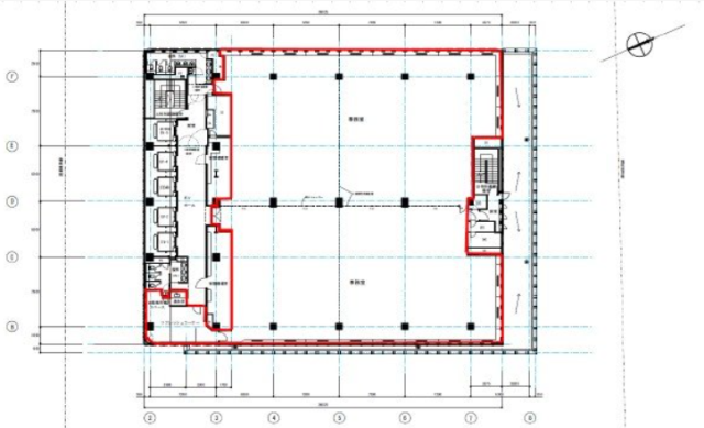 東京宝塚ビル18F 間取り図