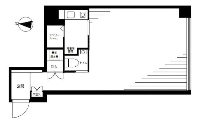 ヴェラハイツ赤坂新坂町1F 間取り図
