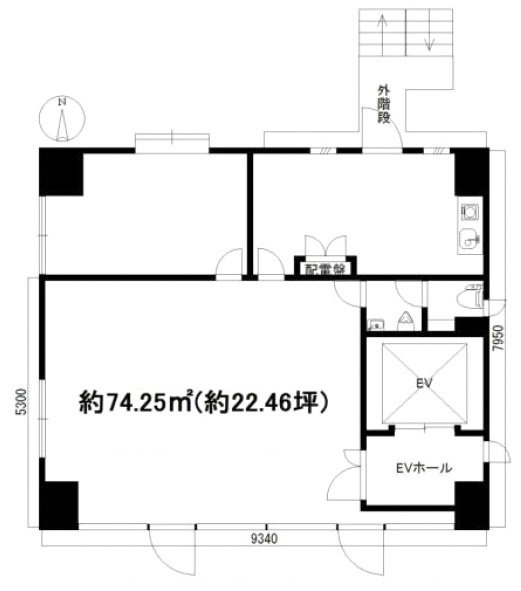 堀川ビル3F 間取り図