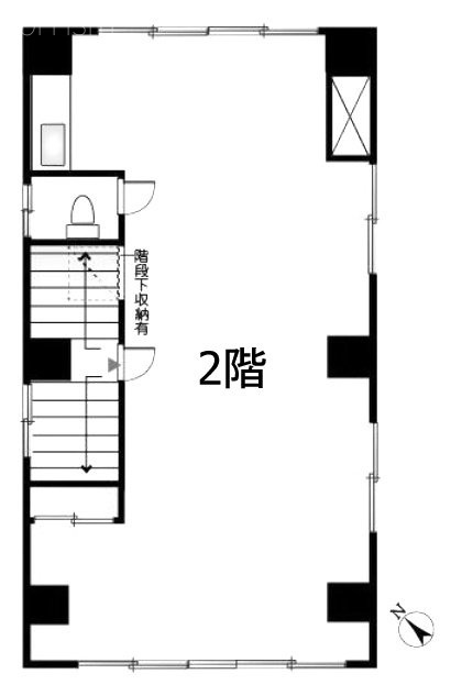 猿楽堂ビル2F 間取り図