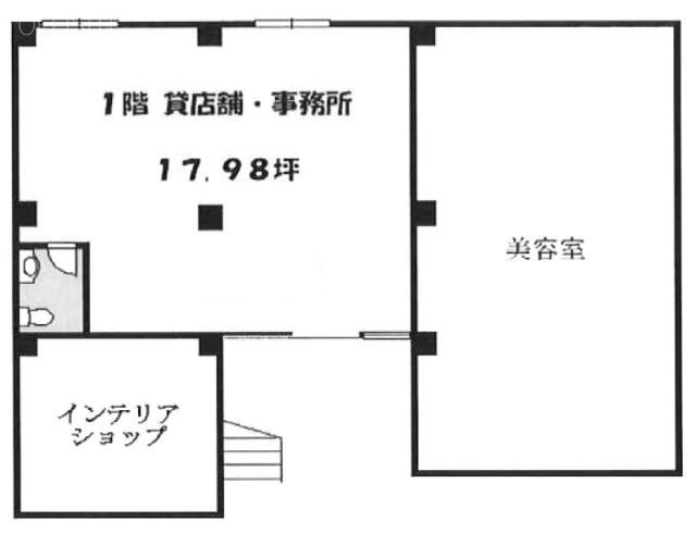 ノア国立ビル1F 間取り図