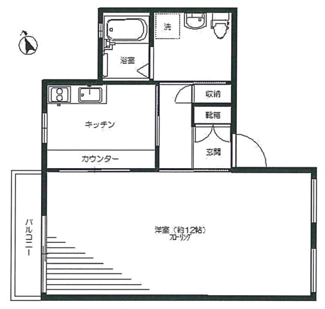 キュアコート神宮前201 間取り図